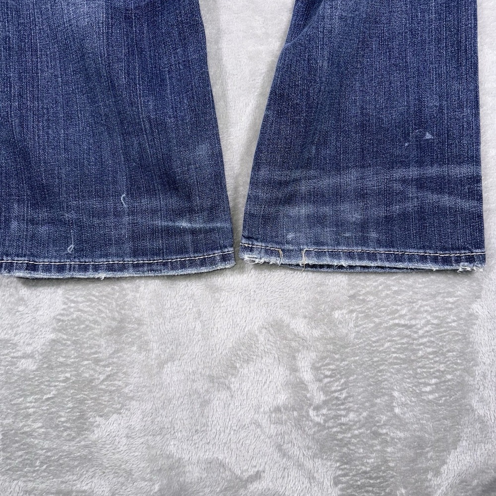 BKE Jeans Aiden Womens 28R Blue Bootleg Medium Wash Stretch Denim Whiskers Rodeo - Picture 12 of 12